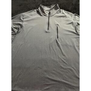 men's roundtree and yorke Performance Long Sleeve 1/4 Zip Shirt 4x